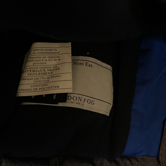 London Fog blue and gray winters jacket - Picture 8 of 11